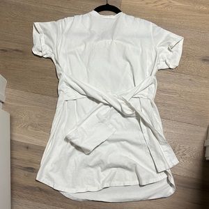 Tie waist t shirt dress